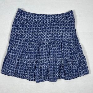 LOFT blue print skirt